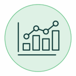 icon of bar chart to show growth strategies