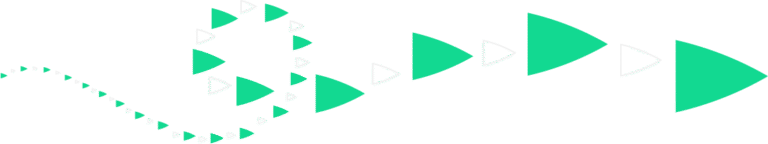 swirling path of green arrows